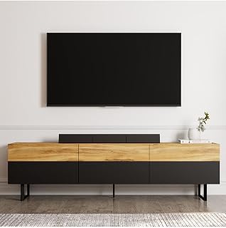 Sign Kapaklı Tv Ünitesi, Tv Sehpası – Metal Ayak – Siyah/Naturel — %25 İndirim | Amazon TR Fırsatı