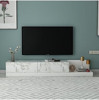 Inarch Dizayn Majör Tv Sehpası Orma Mermer/Beyaz — %25 İndirim | Amazon TR Fırsatı
