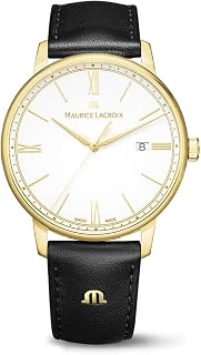 MAURICE LACROIX Eliros Date 40mm Quartz Saat, Tek beden, Gümüş, Erkek — %23 İndirim | Amazon TR Fırsatı