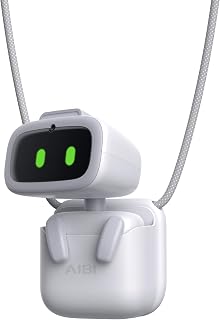 EMOPET Aibi Pocket Pet - Giyilebilir Robot | Sesli Komutlar, Duygusal Etkileşim, Şarkı Söyleme ve Dans ile ChatGPT Destekli Yapay Zeka Arkadaşı | Manyetik Olarak Her Yere Takılır | Ultra Taşınabilir