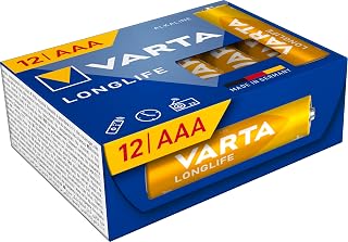 VARTA Longlife AAA Alkalin İnce Pil, LR03, 1,5 V, 12'li Paket — %28 İndirim | Amazon TR Fırsatı