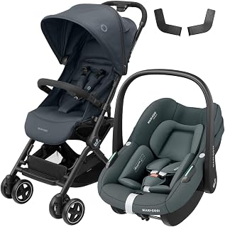 Maxi-Cosi Lara2-Pebble S Tek Elle Katlanabilen Ultra Kompakt Seyahat Sistem Bebek Arabası Graphite — %29 İndirim | Amazon TR Fırsatı