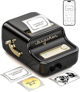 Nostaljik Bluetooth Termal Etiket Yazıcısı - Yüksek Kaliteli Baskı, Kargo Etiket Yazıcısı, 20-50mm Kağıt Boyutu Desteği, App Kontrollü, Ev ve Ofis İçin Tüm Cihazlarla Uyumlu Barkod Etiket Yazıcısı