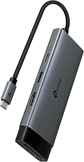 TP-Link UH7021C | USB-C 7’si 1 Arada Hub | 4K@60Hz HDMI, 100W PD, 3× USB 3.0, SD & microSD UHS-I (200 MB/s), Tak-Çalıştır, Alüminyum Tasarım — %22 İndirim | Amazon TR Fırsatı