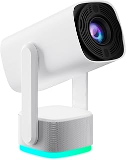 4K Şarjlı Projeksiyon Cihazı, 1080P Full HD Görüntü Kalitesi, WiFi 6 Bluetooth 5 Bağlantı, Uzun Şarj Ömrü,12000 Lümen, Elektrikli Odaklanma, 40″-150″ Görüntü, Ev Ofis Bahçe ve Kamp İçin Projektör — %26 İndirim | Amazon TR Fırsatı