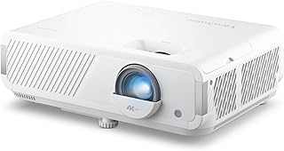 ViewSonic LX750-4K Akıllı 4K Lazer Ev Projektörü, 4000 ANSI Lümen, 300 inç Ekran, Google TV, Netflix, 10W Hoparlör