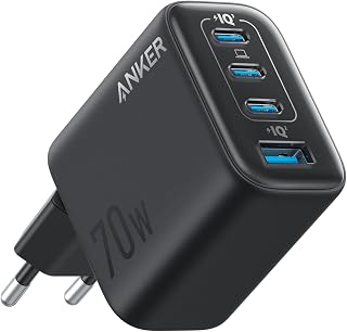 Anker Zolo 70W USB-C Şarj Cihazı, 4 Bağlantı Noktalı Güç Adaptörü, Ultra Hızlı, Kompakt ve Sağlam, Siyah – A121C — %33 İndirim | Amazon TR Fırsatı