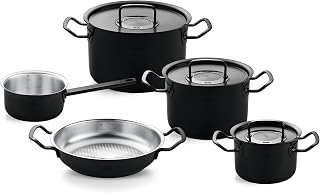 Fissler Orijinal Profi Collection Shadow Line 5 Parça Paslanmaz Çelik Tencere Seti, Sınırlı Yıldönümü Sürümü, 3 Tencere, Servis Tavası, Tencere, Siyah — %23 İndirim | Amazon TR Fırsatı