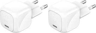 Belkin BoostCharge Kompakt Duvar Şarj Cihazı 30 W, Seyahat Dostu USB-C Power Delivery Hızlı Şarj, iPhone, Samsung Galaxy, iPad, AirPods, Tablet ve Daha Fazlası – Beyaz (2 paketi) — %26 İndirim | Amazon TR Fırsatı