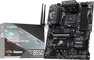 MSI MB B550 GAMING WIFI6E AM4 DDR4 4800(OC) HDMI DP 2x M.2 USB 10Gbps 1G LAN WIFI6E ATX — %25 İndirim | Amazon TR Fırsatı