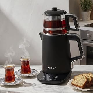 Aryıldız Omega Tea Çay Makinesi Siyah — %23 İndirim | Amazon TR Fırsatı