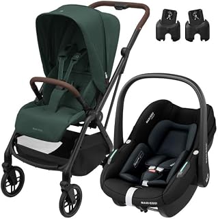 Maxi-Cosi Leona2-Pebble S Tek Elle Katlanabilen Ultra Kompakt Çift Yönlü Seyahat Sistem Bebek Arabası Green-Black — %24 İndirim | Amazon TR Fırsatı