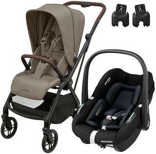 Maxi-Cosi Leona2-Pebble S Tek Elle Katlanabilen Ultra Kompakt Çift Yönlü Seyahat Sistem Bebek Arabası Truffle-Black — %24 İndirim | Amazon TR Fırsatı