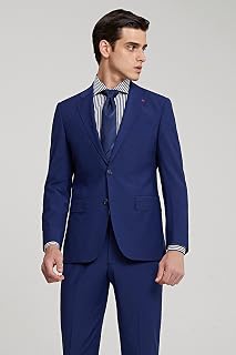 Ds Damat Slim Fit Lacivert Mono Yaka Tek Yırtmaçlı Astarlı Takim Elbise Yelekli — %30 İndirim | Amazon TR Fırsatı
