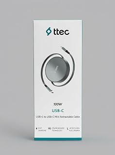ttec 100W Makaralı USB-C to USB-C Şarj Kablosu (120 cm) – PD/QC Hızlı Şarj Destekli, Akıllı Çip, Alüminyum Kaplama, Makaralı Otomatik Sarılabilir Dayanıklı Şarj Kablosu — %20 İndirim | Amazon TR Fırsatı