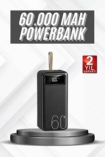 Hızlı Şarj 4 Çıkışlı Powerbank 60.000 Mah Taşınabilir Dijital Göstergeli — %40 İndirim | Amazon TR Fırsatı