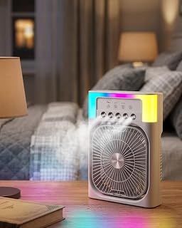 Mini Klima Fan Su Hazneli USB Şarjlı Sessiz Masaüstü Soğutucu — %40 İndirim | Amazon TR Fırsatı