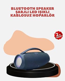 Renkli LED Efektli Suya Dayanıklı Taşınabilir Kablosuz Hoparlör — %38 İndirim | Amazon TR Fırsatı