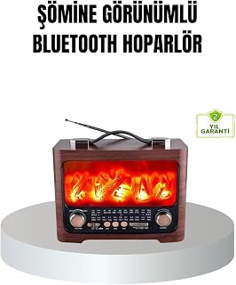 Solar Şarjlı Şömine Alev Efektli Bluetooth Hoparlör 7W Taşınabilir Ses Sistemi — %38 İndirim | Amazon TR Fırsatı