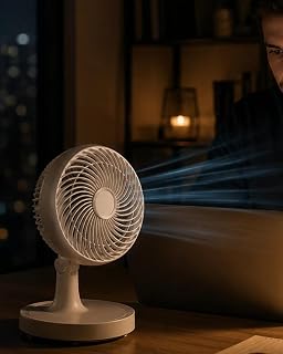 Masaüstü Mini Fan Sessiz Çalışan 2 Hızlı Otomatik Salınımlı Fan — %38 İndirim | Amazon TR Fırsatı