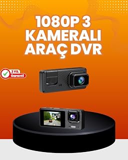 Araç İçi Güvenlik Kamerası | 3 Kanallı 24 Saat Park Kaydı Destekli — %38 İndirim | Amazon TR Fırsatı
