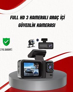 Ön Arka ve İç Kamera DashCam 360° Kapsamlı Full HD Araç Güvenlik Sistemi — %41 İndirim | Amazon TR Fırsatı