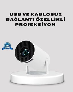 HDMI USB Bağlantılı 4K Destekli Taşınabilir Projeksiyon Cihazı — %58 İndirim | Amazon TR Fırsatı