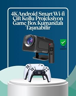 450 ANSI Lümen 4K Destekli Kompakt Ev Projektörü — %44 İndirim | Amazon TR Fırsatı