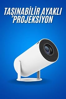 Sinema Projektörü Android HDMI USB WİFİ Ses Çıkışlı Ayaklı Projeksiyon Taşınabilir — %58 İndirim | Amazon TR Fırsatı