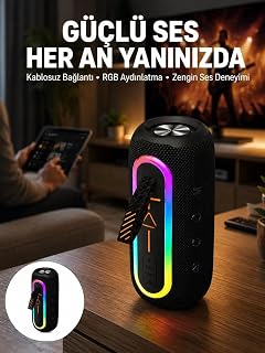 Bluetooth Hoparlör Uzun Pil Ömrü Taşınabilir Yüksek Ses Kaliteli Yeni Nesil — %26 İndirim | Amazon TR Fırsatı