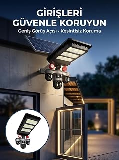 Akıllı Solar Güvenlik Kamerası 3 Lens Hareket Takip Özellikli Dış Ortam Kamera — %44 İndirim | Amazon TR Fırsatı