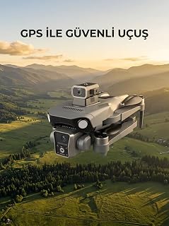 Ekranlı Kumandalı GPS Drone Çift Kameralı Katlanabilir Hava Aracı — %44 İndirim | Amazon TR Fırsatı