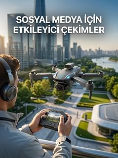 Katlanabilir Profesyonel Görünümlü Kamera Drone — %44 İndirim | Amazon TR Fırsatı