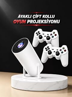 Projeksiyon Cihazı Video Oyun Konsolu Projektör Taşınabilir Ayaklı Çift Kollu 4K Çözünürlüklü — %44 İndirim | Amazon TR Fırsatı