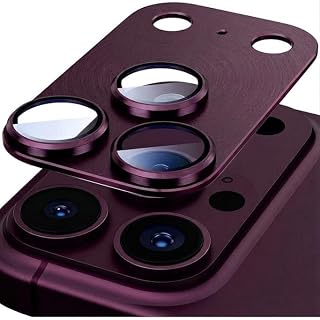 Görüntü Kalitesi Bozmayan Kamera Lens Koruyucu Safir (Sapphire) (Dark Cherry, iPhone 18 Pro Max) — %25 İndirim | Amazon TR Fırsatı