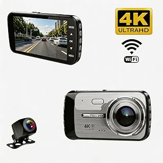 4K Ultra HD WiFi Araç Kamerası Ön 4K + Arka 1080P Çift Kamera Araç Park Kiti Hediyeli — %21 İndirim | Amazon TR Fırsatı