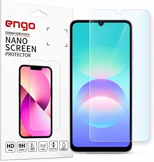 Engo Samsung Galaxy A08 Uyumlu Ekran Koruyucu 9H Kırılmaz Esnek Nano Cam, Hd Şeffaf Sm-A085F — %30 İndirim | Amazon TR Fırsatı