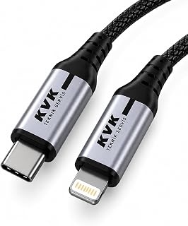 KVK LED Göstergeli USB-C to Lightning 27W Hızlı Şarj Kablosu | 3A | 0.30m Kısa Boy | Örgü Tasarım & Alüminyum Başlık | Şarj ve Veri Aktarımı | iPhone Uyumlu | 24 Ay Garanti — %29 İndirim | Amazon TR Fırsatı
